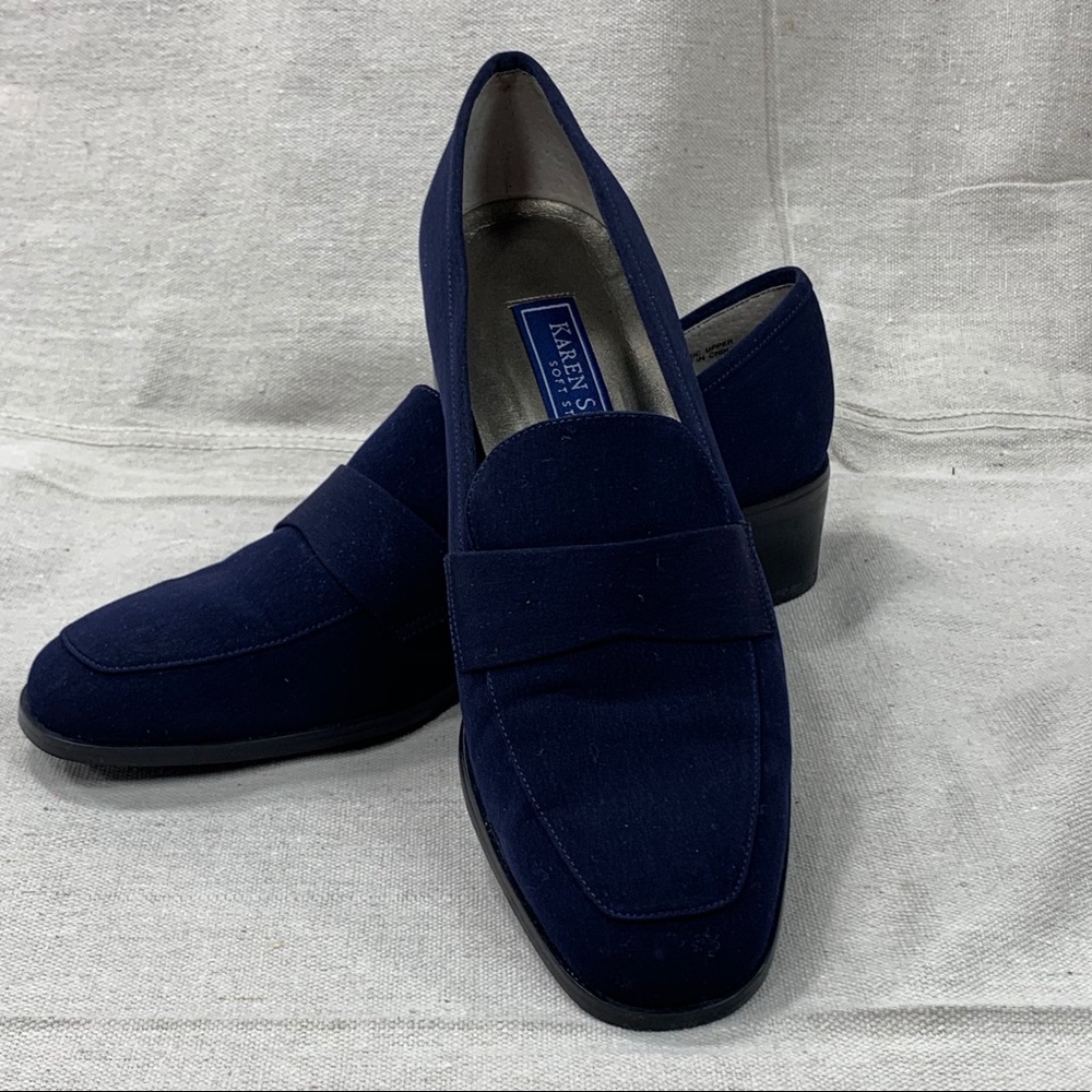 Karen Scott Soft Step Navy Loafers 8.5 Like NEW